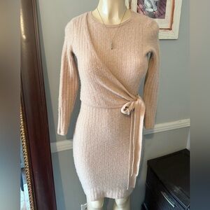 Women’s light beige cashmere dress by Antonio Milani size small